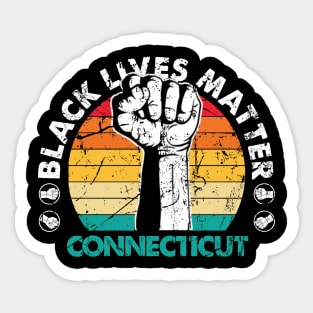 Connecticut black lives matter political protest Sticker